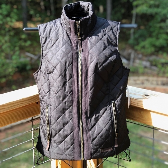 G.H. Bass & Co. Quilted Zipper Pocket Puffer Outdoor Vest Kids M - Picture 1 of 7